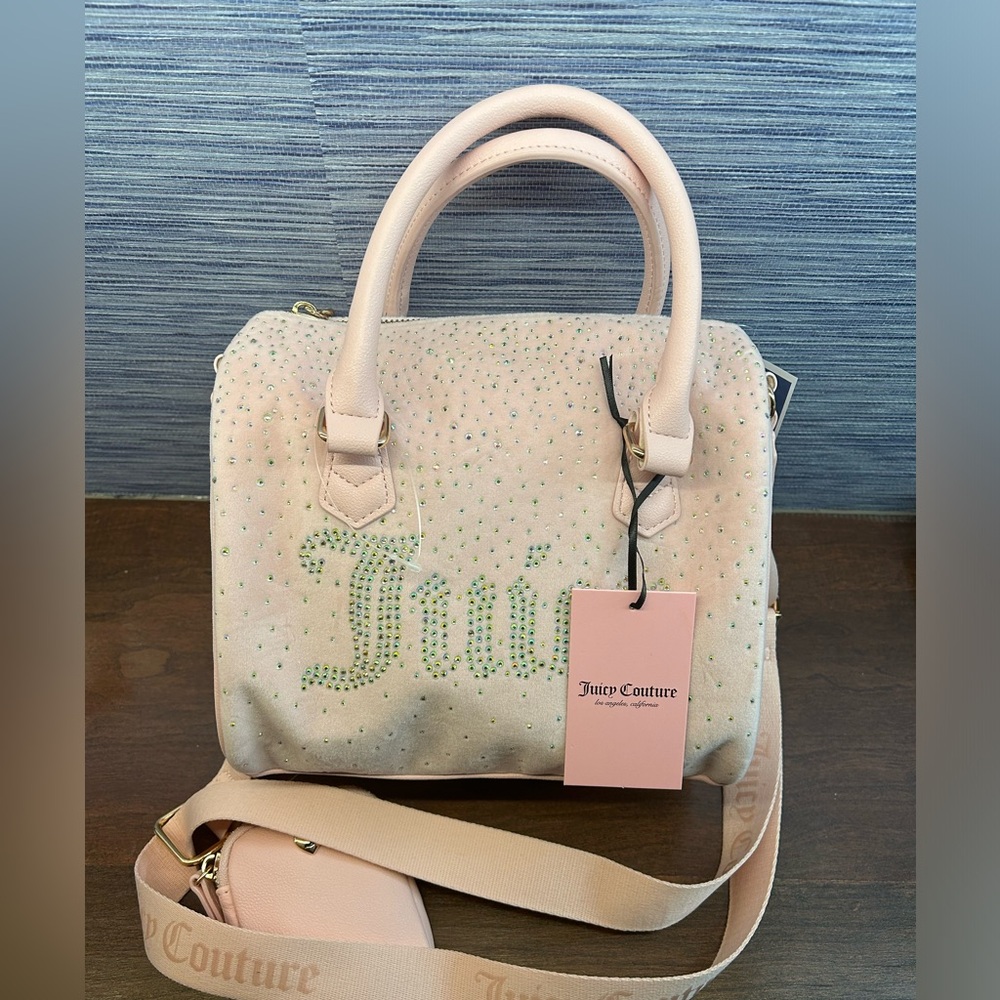 Juicy Couture Let It Shine Satchel in Pink Clay - NWT